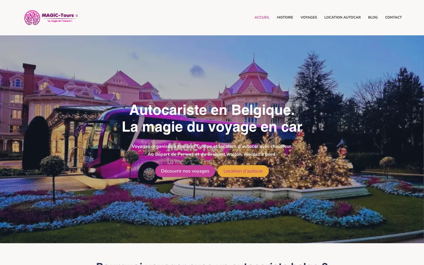 Magic Tours, autocariste belge
